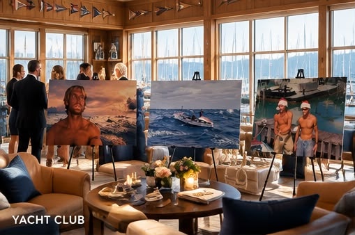 A yacht club setting
