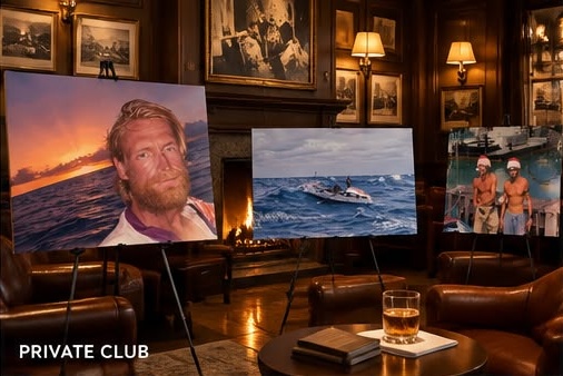 A private club setting